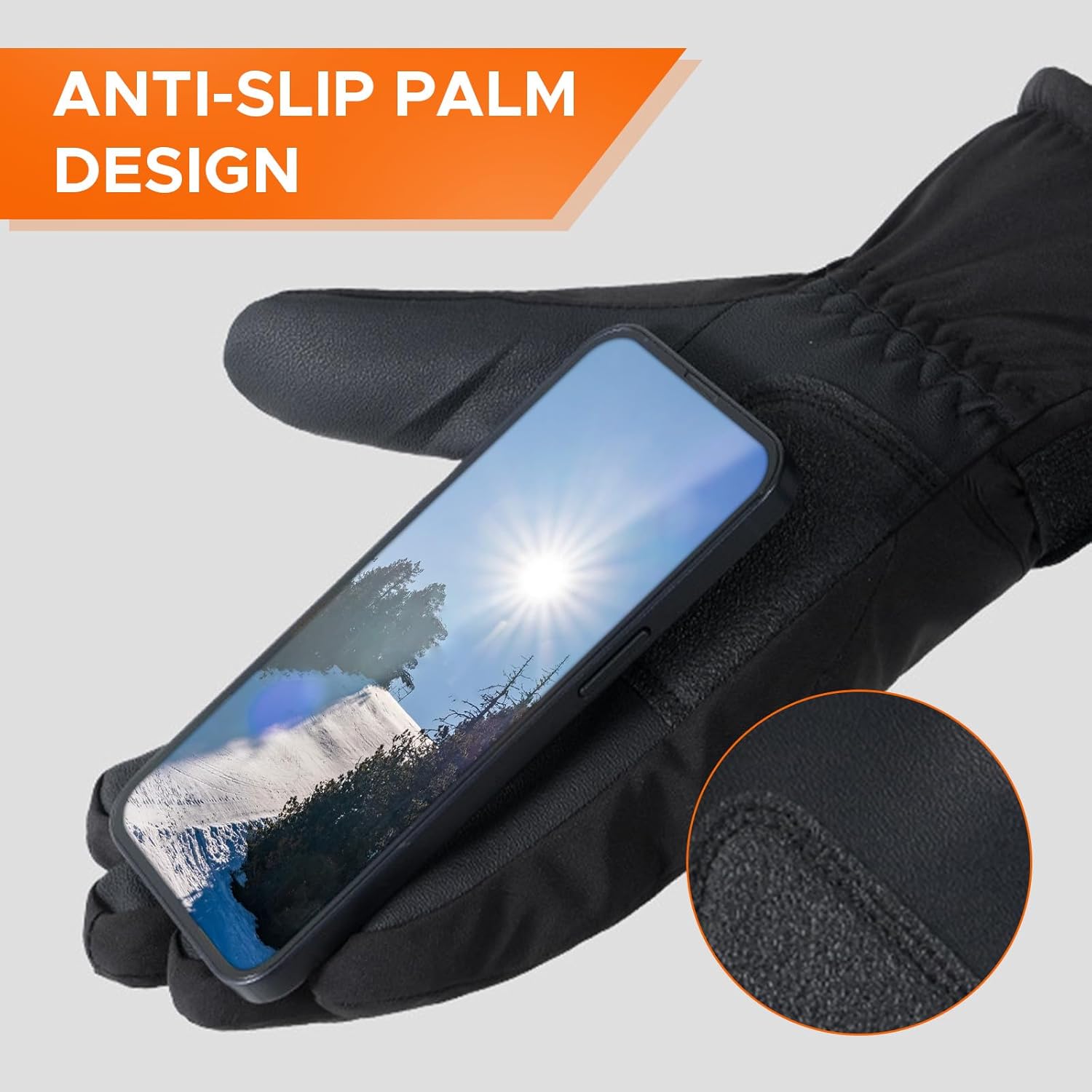 Waterproof Anti-Slip Touchscreen Winter for Skiing, Snowboarding, and Outdoor Activities V1259-DP01-A-3781
