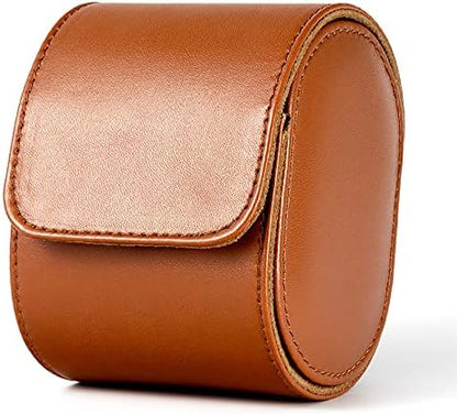 Premium Leather Mechanical Watch Storage Box - 3 Slot Dustproof Travel Case for Home Use, Brown V1259-DP01-A-3784