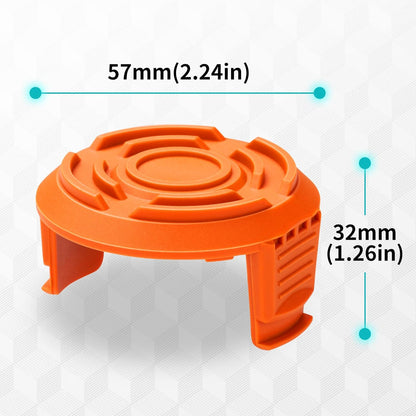 Spool Cap Cover for Worx,Trimmer Replacement Spool Cap Covers for Worx,Suitable for Worx Weed Eater (3 Pack) V1259-DP01-A-3786