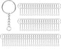 100 Pack Metal Keychains,1 Inch Split Key Chain Rings with Chain and Open Jump Rings for Keychain Making and V1259-DP01-A-3787