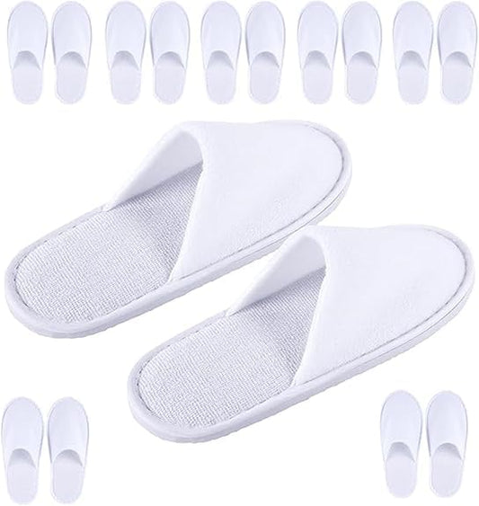 8 Pairs Spa Slippers for Men and Women, Comfortable Non-Slip Disposable Hotel Slippers, Breathable Soft V1259-DP01-A-3789