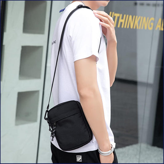 Small Crossbody Bag for Men, Mini Messenger Bag Side Shoulder Bag for Phone Passport, Casual Satchel Bag V1259-DP01-A-3794