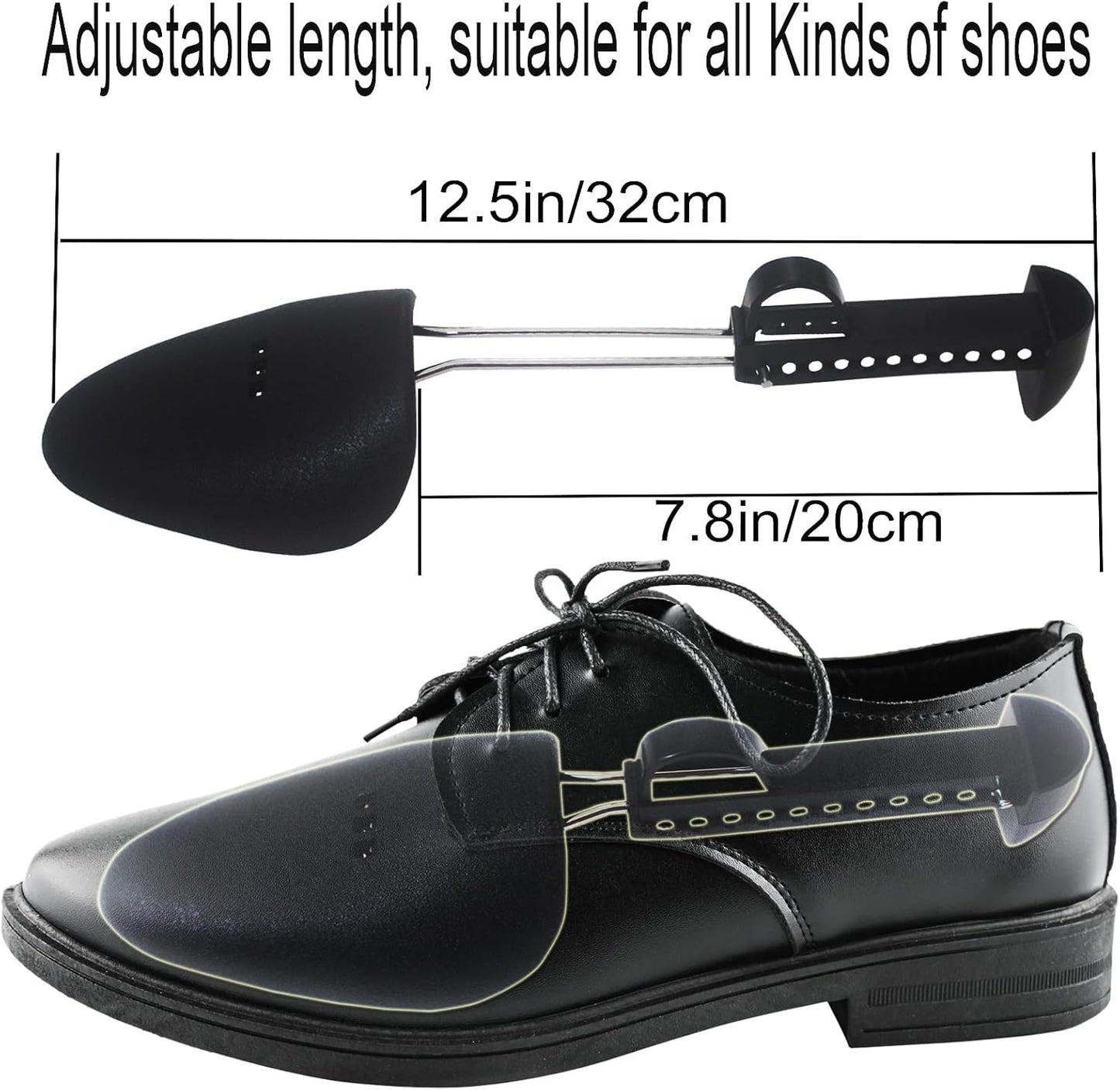 Shoe Tree, Plastic Shoe Trees for Men, Practical Adjustable Length Shoe Tree - Keep Your Shoes in Perfect V1259-DP01-A-3796