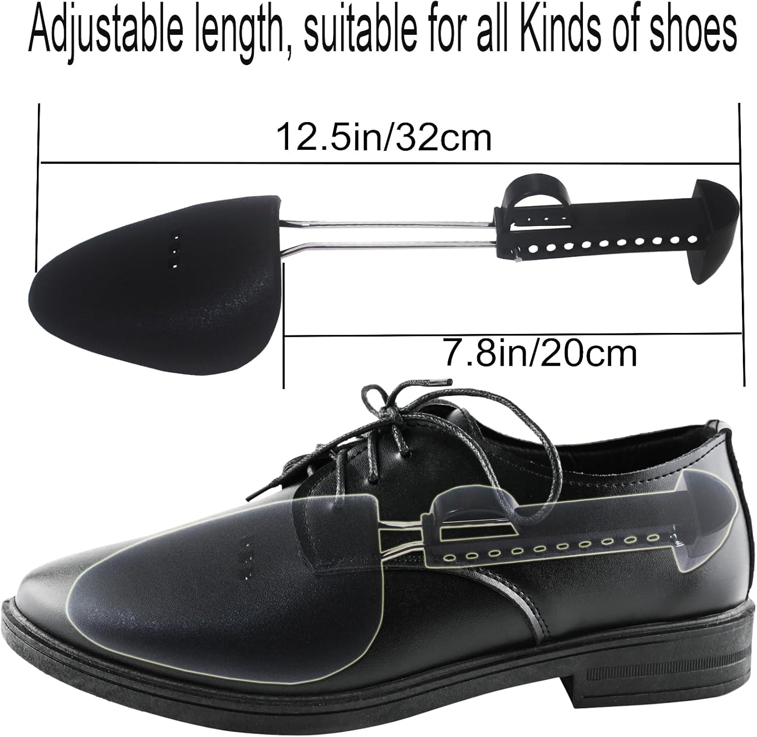 Shoe Tree, Plastic Shoe Trees for Men, Practical Adjustable Length Shoe Tree - Keep Your Shoes in Perfect V1259-DP01-A-3796