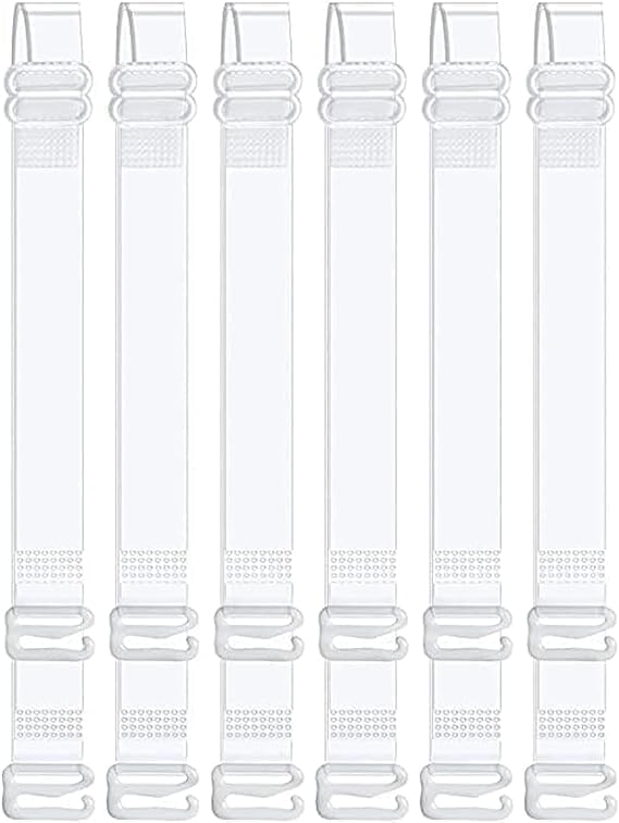3-Pairs Clear Bra Straps,Invisible Bra Replacement Transparent Bra Straps Multiple Width Removable V1259-DP01-A-3798