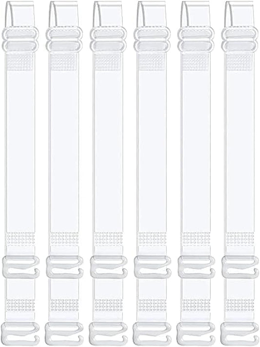 3-Pairs Clear Bra Straps,Invisible Bra Replacement Transparent Bra Straps Multiple Width Removable V1259-DP01-A-3798