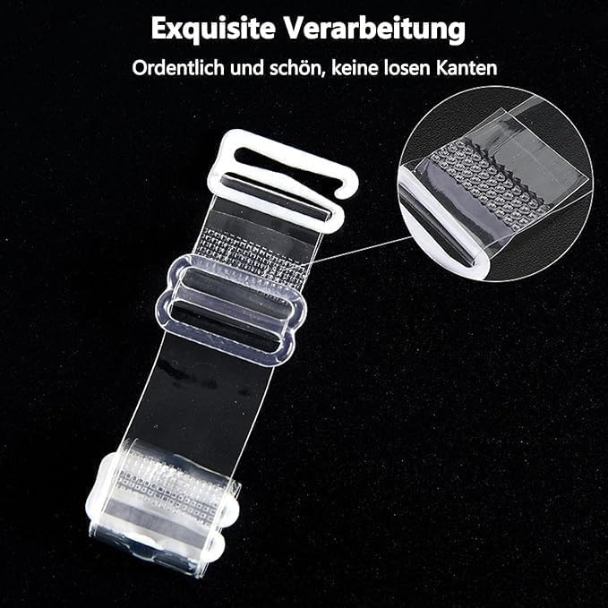 3-Pairs Clear Bra Straps,Invisible Bra Replacement Transparent Bra Straps Multiple Width Removable V1259-DP01-A-3798
