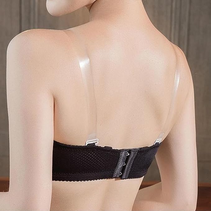 3-Pairs Clear Bra Straps,Invisible Bra Replacement Transparent Bra Straps Multiple Width Removable V1259-DP01-A-3798