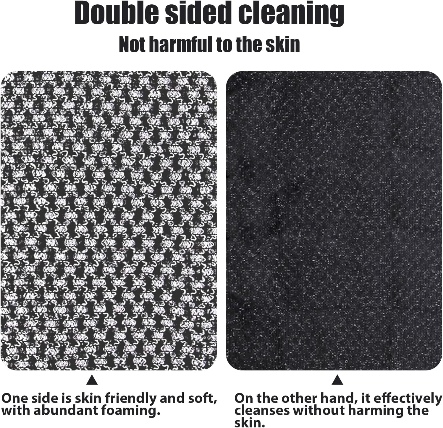 Extra Long Exfoliating Cloth, Deep Cleaning Exfoliating Towel, Reusable Exfoliating Body Scrubber (2 Pcs V1259-DP01-A-3799