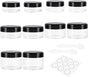 10 Pieces Small Travel Containers, 3/5/10/15/20 Gram Size for Creams, Sample With Screw Lids, 12Pcs V1259-DP01-A-3804