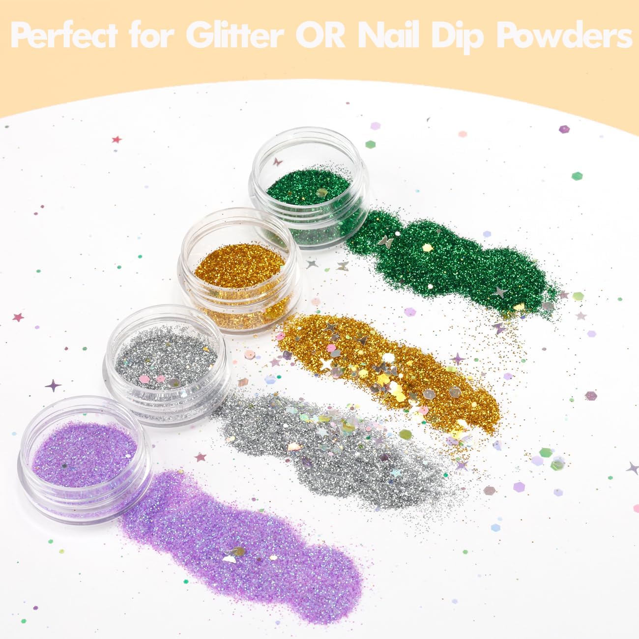 10 Pieces Small Travel Containers, 3/5/10/15/20 Gram Size for Creams, Sample With Screw Lids, 12Pcs V1259-DP01-A-3804