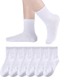 Kids Athletic Crew Socks Boys Girls Cotton School Uniform Casual Basic Socks 6 Pairs V1259-DP01-A-3809