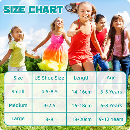 Kids Athletic Crew Socks Boys Girls Cotton School Uniform Casual Basic Socks 6 Pairs V1259-DP01-A-3809