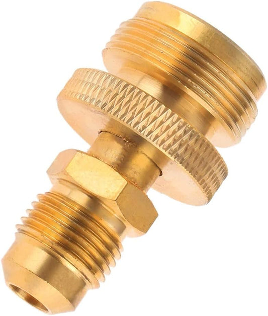 1Pcs 1lb Propane Tank Cansiter Regulator Adapter Convert to 3/8 Male Flare Portable Brass Camping Grill Stove V1259-DP01-A-3819