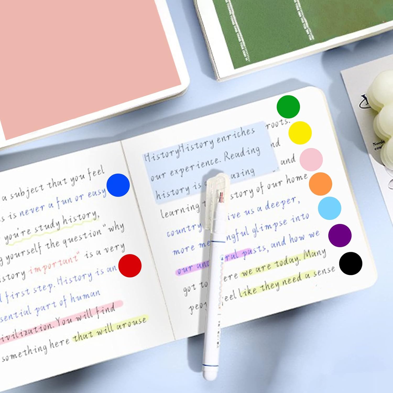1000 PCS Color Coding Sticker, 1/2 inch Round Circle Dot Sticker Labels for Small Business, School, Office, V1259-DP01-A-3825