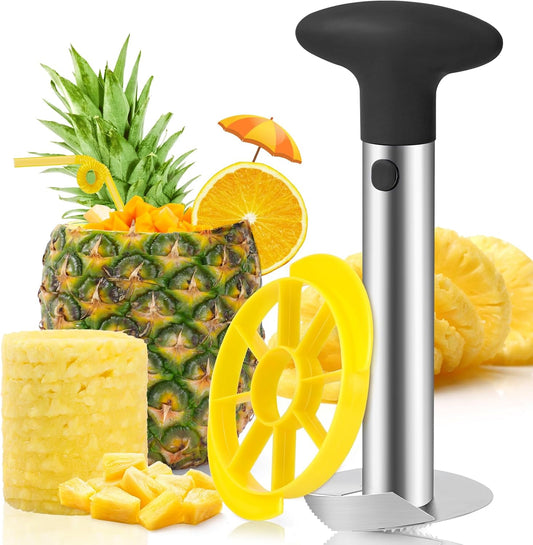 Premium Pineapple Corer and Slicer Tool - Pineapple Cutter with Sharp Serrated Tips - Easy to Use & Clean - V1259-DP01-A-3831