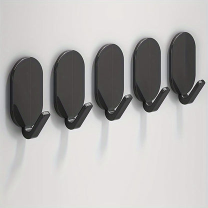 Heavy-Duty Adhesive Wall Hooks, 10-Pack - No-Drill, Damage-Free Installation for Multi-Purpose Use in V1259-DP01-A-3834