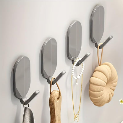 Heavy-Duty Adhesive Wall Hooks, 10-Pack - No-Drill, Damage-Free Installation for Multi-Purpose Use in V1259-DP01-A-3834
