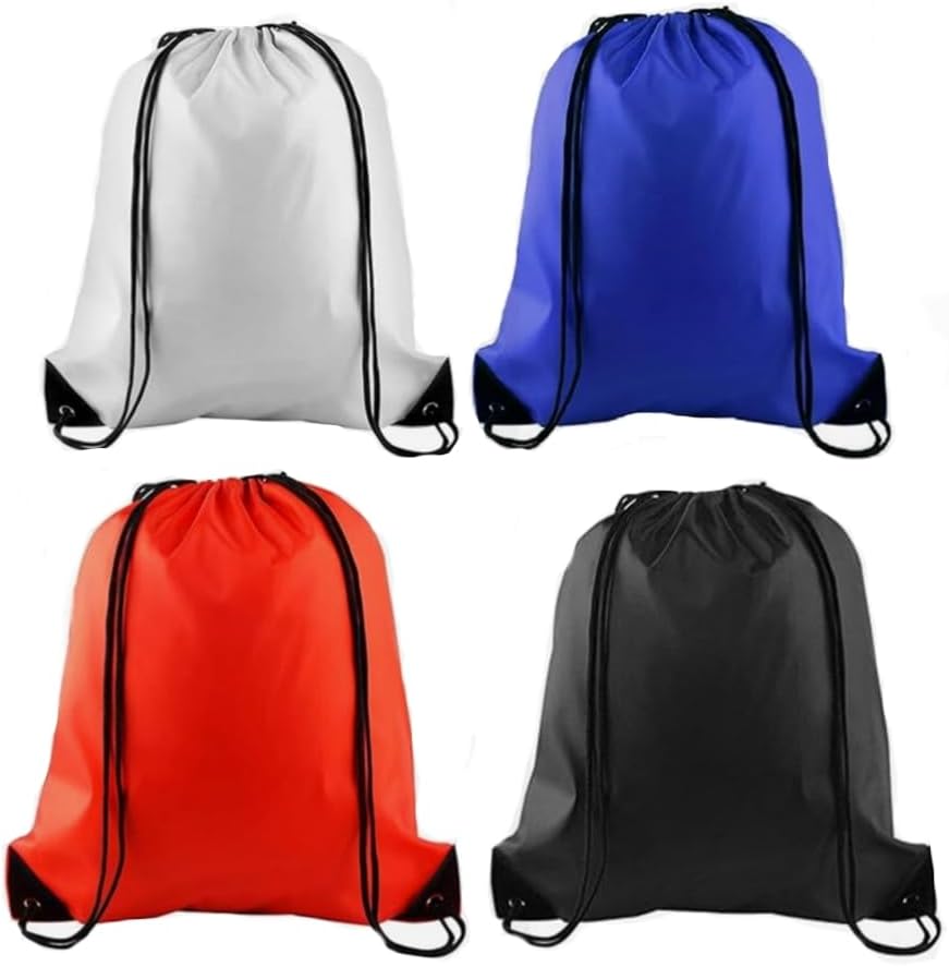 4Pcs Drawstring Backpack Bags Sports Cinch Sack String Backpack Storage Bags for Gym Traveling V1259-DP01-A-3835