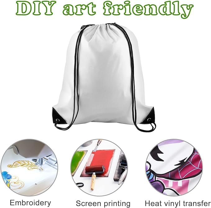 4Pcs Drawstring Backpack Bags Sports Cinch Sack String Backpack Storage Bags for Gym Traveling V1259-DP01-A-3835