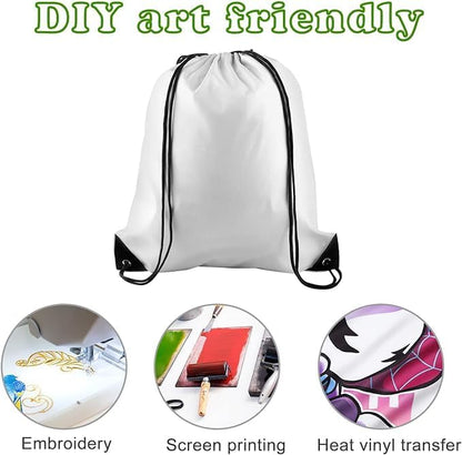 4Pcs Drawstring Backpack Bags Sports Cinch Sack String Backpack Storage Bags for Gym Traveling V1259-DP01-A-3835