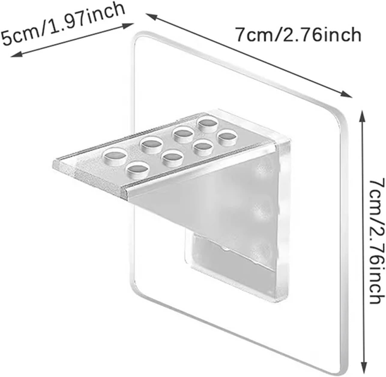 12Pcs Punch Free Shelf Support Peg, Self Adhesive Support Shelf Bracket, Strong Load Bearing for Shelves V1259-DP01-A-3837