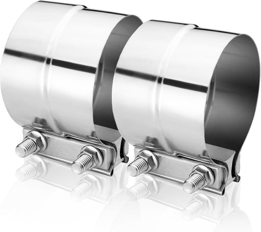 4.0 inch Lap Joint Exhaust Clamp 304 Stainless Steel Material For Exhaust Pipes, Muffler Ends and Exhaust V1259-DP01-A-3849