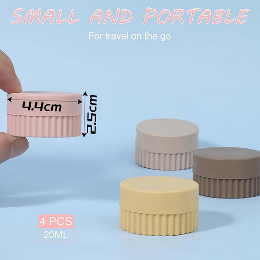 Travel Size Containers, Silicone Travel Jars for Creams Lotions Containers with Lids Leak Proof Small Travel V1259-DP01-A-3859