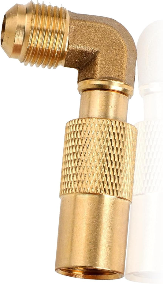 1pcs Brass 3/8" Male Flare Propane Elbow Adapter for 17/22in Griddles - Low Pressure RV Conversion Fitting V1259-DP01-A-3861
