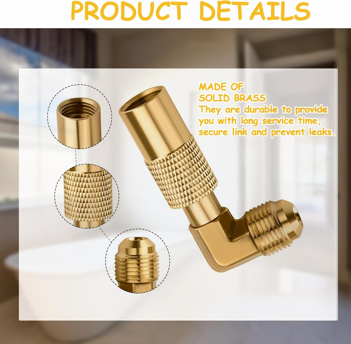 1pcs Brass 3/8" Male Flare Propane Elbow Adapter for 17/22in Griddles - Low Pressure RV Conversion Fitting V1259-DP01-A-3861