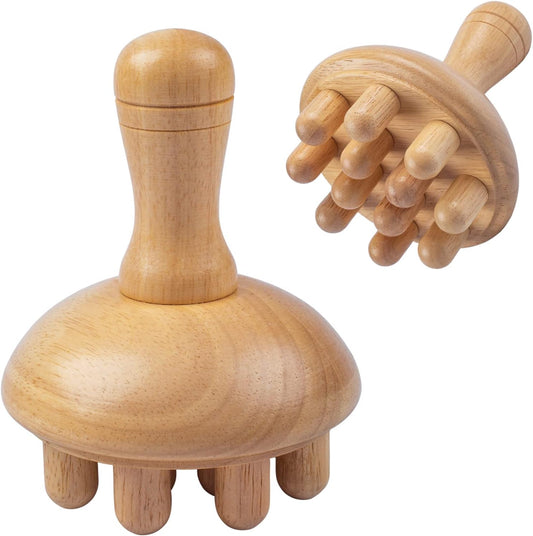 Wooden Mushroom Shape Massager | Manual Wood Therapy Massage Tool, Anti Cellulite, Maderoterapia, Lymphatic V1259-DP01-A-3864