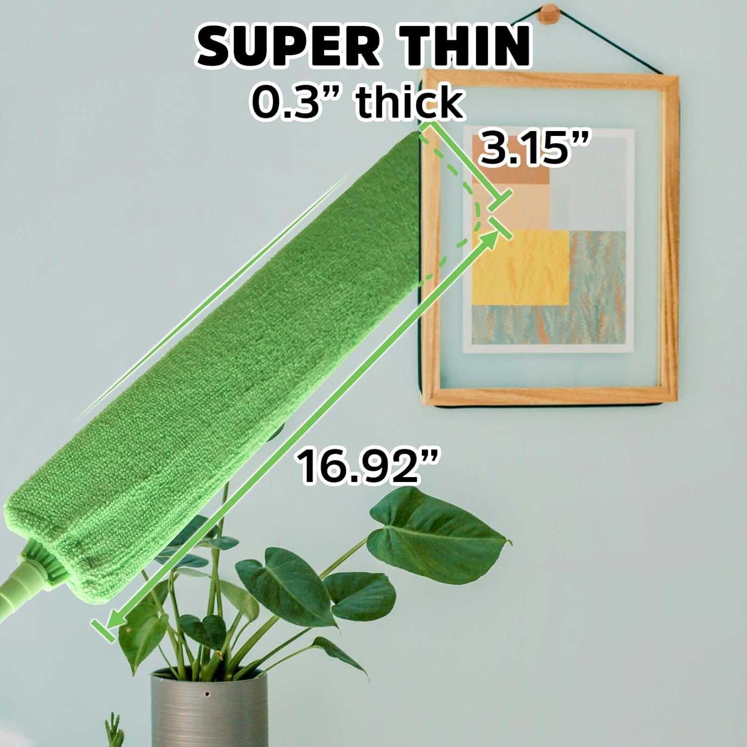 Retractable Gap Dust Cleaner Under Appliance Cleaning Tool, Flat Duster for Under Refrigerator Fridge Stove V1259-DP01-A-3869