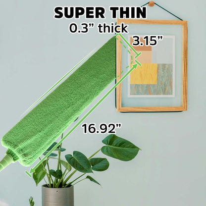 Retractable Gap Dust Cleaner Under Appliance Cleaning Tool, Flat Duster for Under Refrigerator Fridge Stove V1259-DP01-A-3869