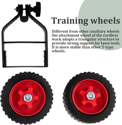 String Trimmer Wheel Attachment, Weed Wacker Attachments, Adjustable Support Wheels, Non-Slip Detachable Lawn V1259-DP01-A-3871