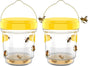 2pcs Wasp Trap, Yellow Hornet Bee Traps Catcher with Hanging Non-Toxic PP Plastic Jacket Traps for V1259-DP01-A-3874