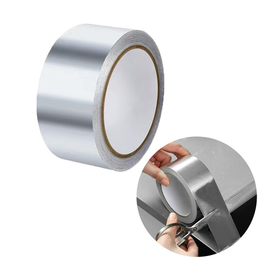 Aluminum Foil Tape, 2 inch x 65 Feet (3.9 mil) Duct Tape Heavy Duty Waterproof, Silver Metal Patch & Seal V1259-DP01-A-3881