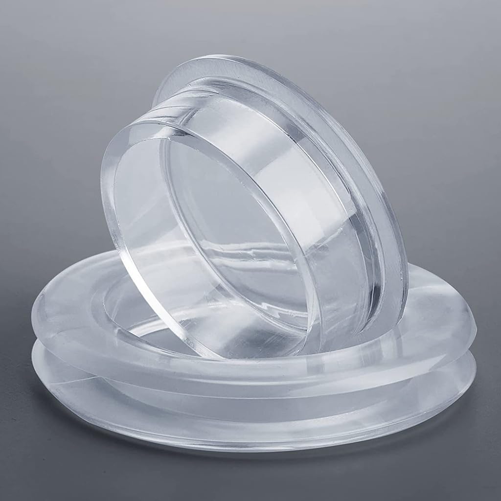 Standard Size Silicone Umbrella Hole Plug And Cap Set For Glass Outdoors Patio Table Deck Yard 2 Inch (Clear) V1259-DP01-A-3885