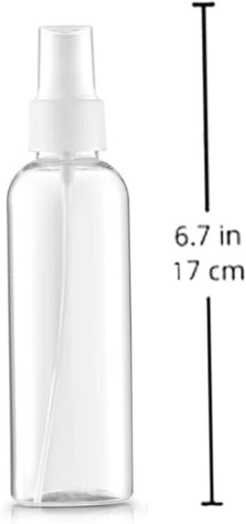 Small Spray Bottle 100ml Clear Plastic Spray Mist Bottle Refillable Travel Bottle Set for Toiletries 4PCS V1259-DP01-A-3887