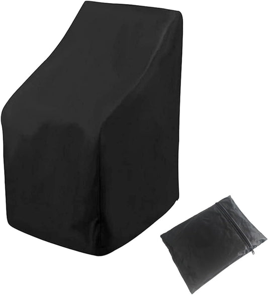 Waterproof Stacking Chair Covers for Outdoor Furniture, All-Weather Heavy-Duty 210D Oxford Fabric, Fits V1259-DP01-A-3889