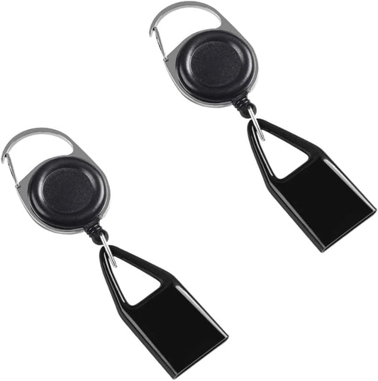 2Pcs Black Pants Lighter Clip,Retractable Lighter Belt,Anti Lost Retractable Lighter Cover Leash,Keychain V1259-DP01-A-3893