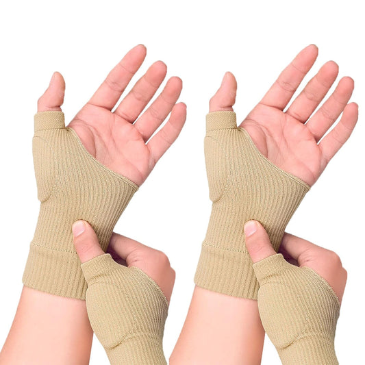 Thumb Brace - 2 Pairs Therapy Gloves Gel Hand Wrist Support Brace Arthritis Compression for Thumb Arthritis, V1259-DP01-A-3894