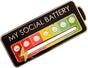 MY SOCIAL BATTERY Enamel Mood Conversion Lapel Pin Badge Funny Social Battery Indicator, 7 Days Mood, Cute, V1259-DP01-A-3899
