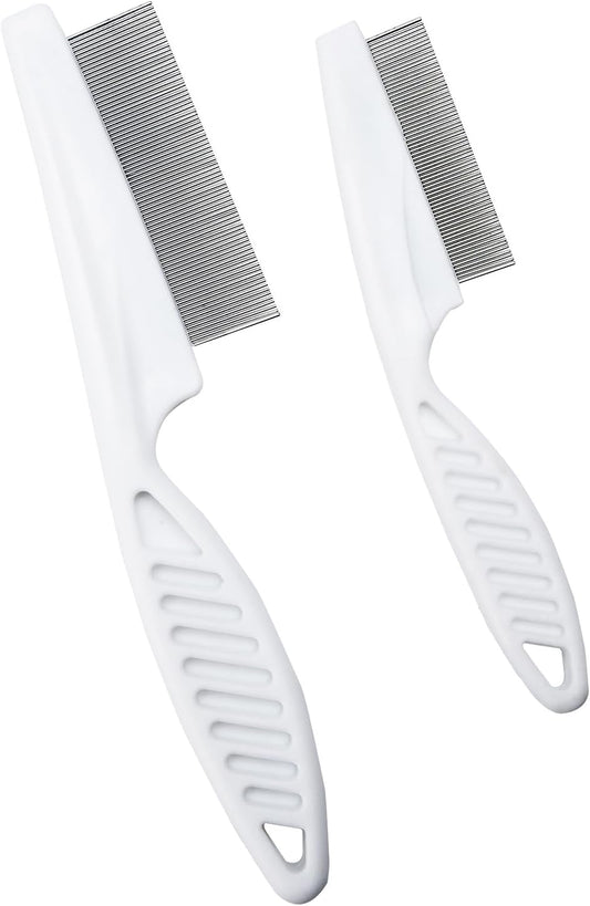 2 PCS flea Comb for Dogs and Cats - Promotes Hair Growth and Removes Loose Hair, Knots V1259-DP01-A-3900