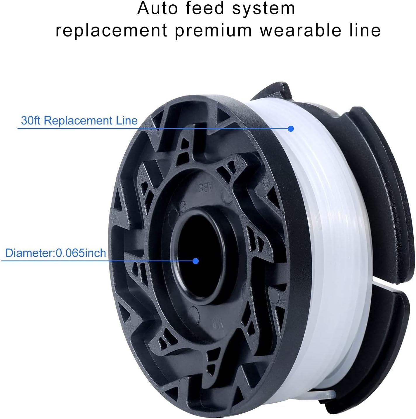 10 PCS AF-100 String Trimmer Line Replace, 30ft 0.065-inch AF-100 String Trimmer Replacement Spool Weed Eater V1259-DP01-A-3902