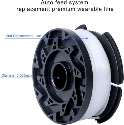 10 PCS AF-100 String Trimmer Line Replace, 30ft 0.065-inch AF-100 String Trimmer Replacement Spool Weed Eater V1259-DP01-A-3902