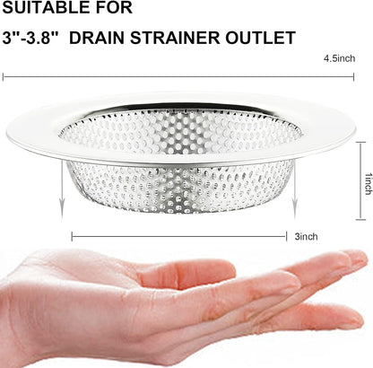 Kitchen Sink Strainer Stainless Steel, Kitchen Sink Drain Strainer, Sink Strainers for Kitchen Sinks with V1259-DP01-A-3921