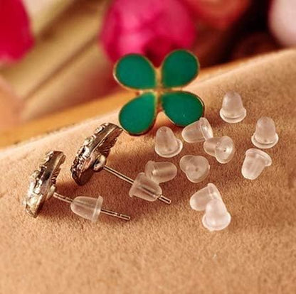 Earring Backings, Rubber Earring Backs for Stud Earrings for Women, Earring Backs for Fish Hook Earrings (100 V1259-DP01-A-3968
