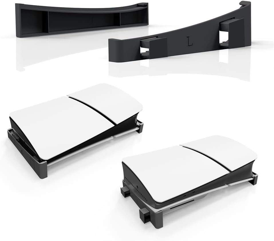Horizontal Stand for New PS5 Slim Console, Base Holder Accessories for PS5-Slim Disc & Digital Edition V1259-DP01-A-3970