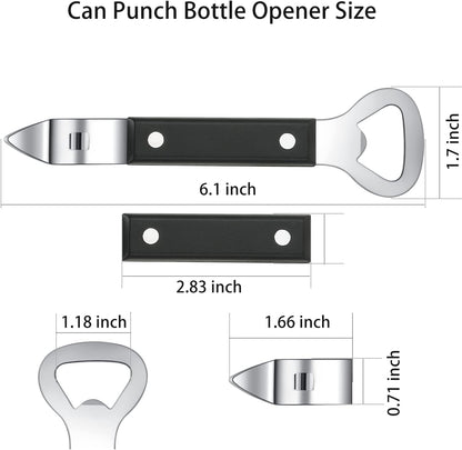 Can Punch Bottle Opener, Manual Stainless Steel Can Opener 1 Pack V1259-DP01-A-3976