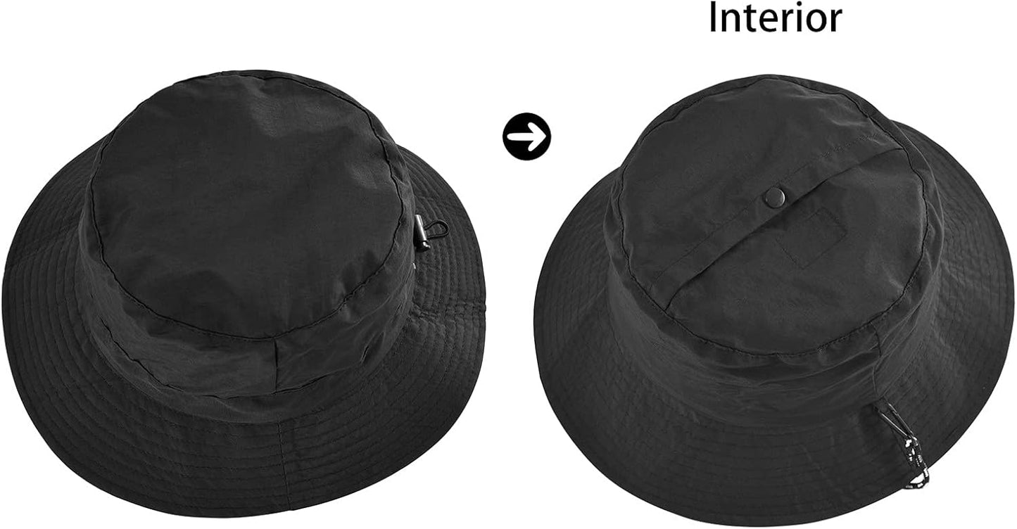 Men Women Outdoor Bucket Hat Quick Dry Packable Boonie Hat UV Protection Sun Hat V1259-DP01-A-3977